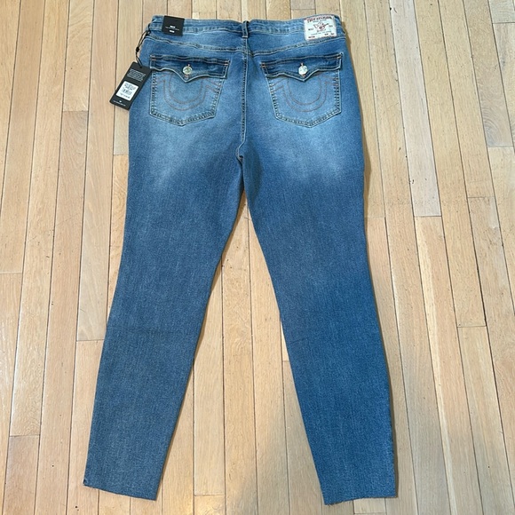 True Religion Denim - True Religion Halle Style High Rise Super Skinny Women jeans size 33 brand new